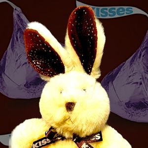 Hersheys Kisses Easter Bunny Rabbit Plush Toy Stuffed Animal 8" Galerie Lovey